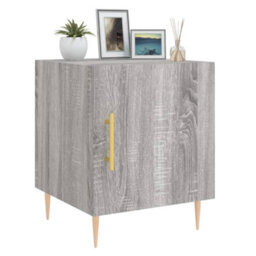 Berkfield Bedside Cabinets 2 Pcs Grey Sonoma 40X40X50 Cm Engineered Wood - thumbnail 4