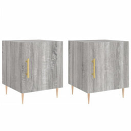 Berkfield Bedside Cabinets 2 Pcs Grey Sonoma 40X40X50 Cm Engineered Wood - thumbnail 2