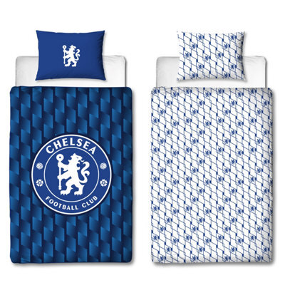 Chelsea Football Club Geometric Single Duvet Cover - image 1