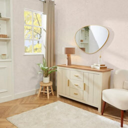 Deenz Organic Wall Mounted Mirror Elegant Slim Gold Frame Finished Contemporary Design Asymmetrical Curves Opulent  85X60X2.7  Cm - thumbnail 4