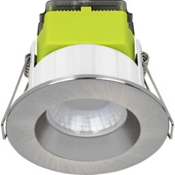 Luceco Ftype Mk2 Brushed Steel Effect Fixed Led Fire-Rated Cool & Warm Downlight 6W Ip65, Pack Of 6 - thumbnail 7