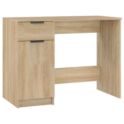 Berkfield Sturdy Desk Sonoma Oak 100X50X75 Cm Engineered Wood