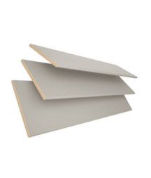 50mm Slat Pale Grey Real Wood Venetian Blind With Strings 120Cm Drop 190Cm Wide - thumbnail 2