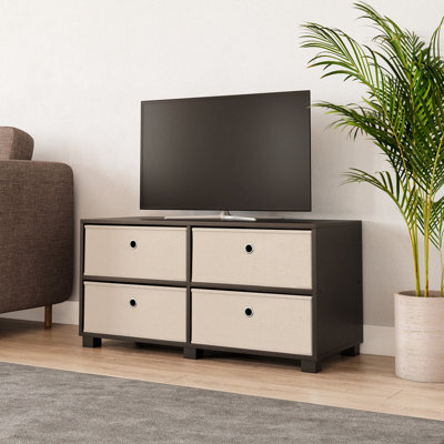Urbn-Living Urbnliving - Black Tv Stand With 4 Drawers - image 1