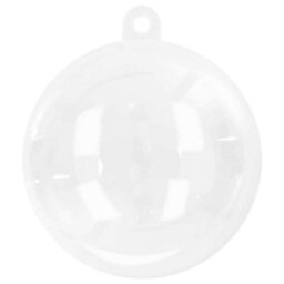 Vidaxl Christmas Bauble Set 25 Pcs Transparent  8 Cm Plastic - thumbnail 6