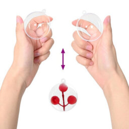 Vidaxl Christmas Bauble Set 25 Pcs Transparent  8 Cm Plastic - thumbnail 7