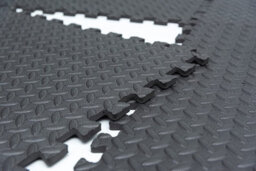 Shatchi Black Gym Flooring Puzzle Mat Interlocking Eva Floor Tiles Non Slip Rubber Cushion For Home Workout Yoga Matting,12Pcs - thumbnail 9