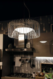 Luminosa Lighting Luminosa Cougar Led Wire Frame Pendant Ceiling Light White 1920Lm 4000K 50X26Cm - thumbnail 2