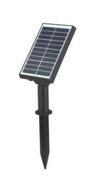GoodHome Hardin Brushed Stainless Steel Effect Solar-Powered Cool White Led Decking Light, Set - thumbnail 5