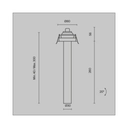Luminosa Lighting Luminosa Focus T 30Cm Recessed Downlight White 3000K 460Lm - thumbnail 2