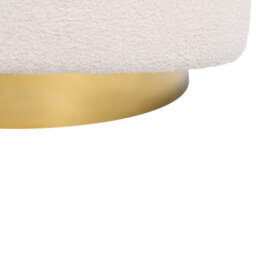 Beliani Swivel Armchair Lavik Boucle Off-White - thumbnail 9