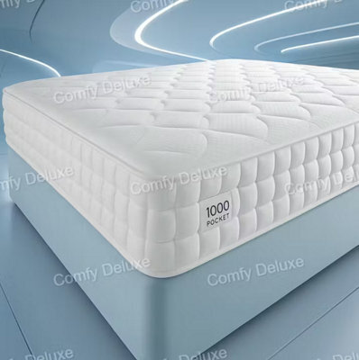 Comfy Deluxe Arlo 1000 Pocket Mattress 3Ft Single  - Soft Firmness - image 1
