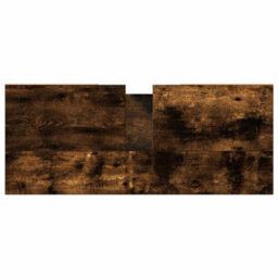 Berkfield Industrial Bathroom Cabinet Smoked Oak 80X33X60 Cm Engineered Wood - thumbnail 8