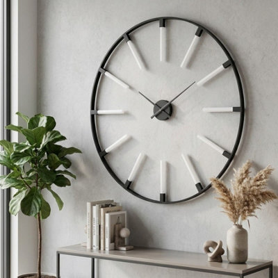 Beauly Ring Black Urban Wall Clock - image 1