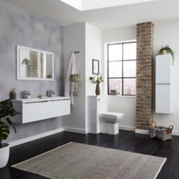 Clifton 800mm X 500mm Bathroom Mirror White Gloss (Central) - thumbnail 2