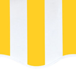 Berkfield Replacement Fabric For Awning Yellow And White 4.5X3.5 M - thumbnail 5