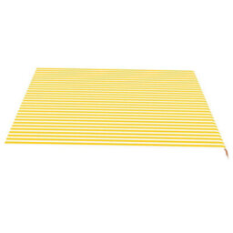 Berkfield Replacement Fabric For Awning Yellow And White 4.5X3.5 M - thumbnail 4