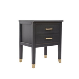 Cabinet Bits Palazzi 2 Drawer Bedside Table Dark Grey - thumbnail 2