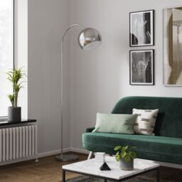 GoodHome Kotenay Chrome Effect Led Floor Lamp - thumbnail 6