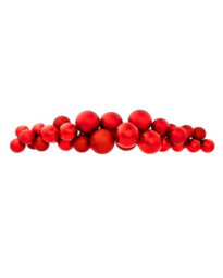 Werchristmas Red Bauble Cluster Arch, 60 Cm - thumbnail 1