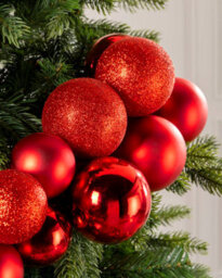 Werchristmas Red Bauble Cluster Arch, 60 Cm - thumbnail 5