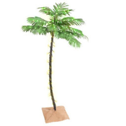 Berkfield Led Palm Tree Warm White 88 Leds 150 Cm - thumbnail 1