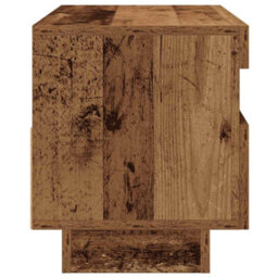 Berkfield Modern Tv Cabinet With Led Lights Old Wood 80X35X40 Cm Engineered Wood - thumbnail 7