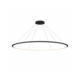 Luminosa Lighting Luminosa Circular Inward 207Cm Integrated Led Pendant Ceiling Light Black 129W 2700K 0-10V Dimming - thumbnail 1