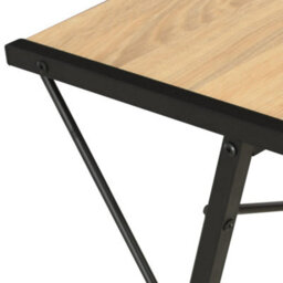 Berkfield Modern Desk With Shelf Black And Oak 116X50X93 Cm - thumbnail 6