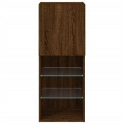 Walplus Tv Cabinet With Led Lights Brown Oak 40.5X30X102 Cm - thumbnail 9