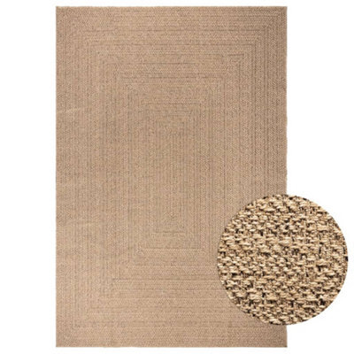 Berkfield Rug Zizur 200X290 Cm Jute Look Indoor And Outdoor - image 1
