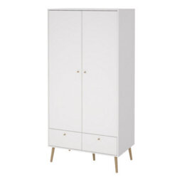 Furniture To Go Cumbria Wardrobe With 2 Doors + 2 Drawers In White - thumbnail 3