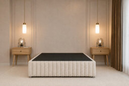 "Nexus Verona Teddy Divan, Cream, 54"" Hb + 12"" Fb, No Drawers, Open Coil Mattress, Small Single" - thumbnail 5
