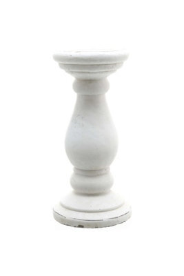 Large Matte White Ceramic Candle Holder Modern Minimalist Decor - image 1