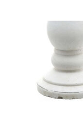 Large Matte White Ceramic Candle Holder Modern Minimalist Decor - thumbnail 2