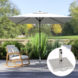 25Kg Wheeled Marble Parasol Umbrella Base - thumbnail 1