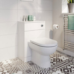 Affine 910mm Modern Bathroom Toilet Basin Sink Vanity Unit 1 Th Furniture Matte White - thumbnail 3