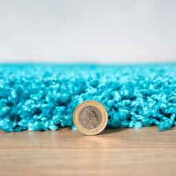 Bravich Teal Blue Thick Shaggy Rug - California - 110 X 160Cm - thumbnail 5