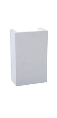 Luminosa Lighting Luminosa Gallery Led 2 Light Square Plaster Indoor Wall Light White, White
