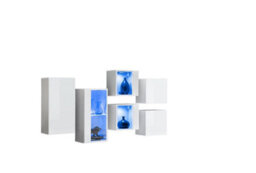 Arte Switch Rtv4 White Gloss Tv Cabinet 120Cm - Sleek Modern Storage With Push-To-Open Design - thumbnail 2