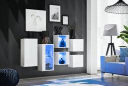 Arte Switch Rtv4 White Gloss Tv Cabinet 120Cm - Sleek Modern Storage With Push-To-Open Design - thumbnail 1