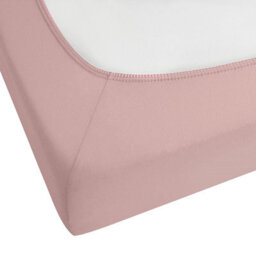 Beliani Fitted Sheet Hofuf Cotton 200 X 200 Cm Pink - thumbnail 5