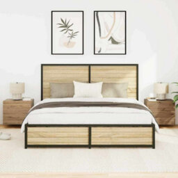 Berkfield Modern Bedside Cabinets With Led Lights Wall-Mounted 2 Pcs Artisan Oak - thumbnail 4