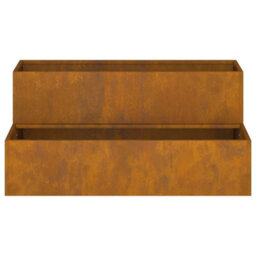 Berkfield Garden Planter Rusty 100 X 60 X 45 Cm Weathering Steel - thumbnail 7