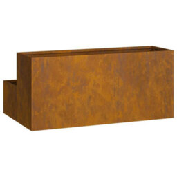 Berkfield Garden Planter Rusty 100 X 60 X 45 Cm Weathering Steel - thumbnail 6