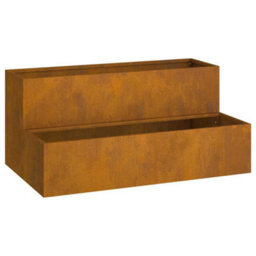 Berkfield Garden Planter Rusty 100 X 60 X 45 Cm Weathering Steel - thumbnail 2