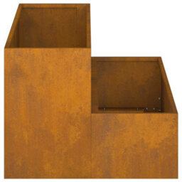 Berkfield Garden Planter Rusty 100 X 60 X 45 Cm Weathering Steel - thumbnail 8