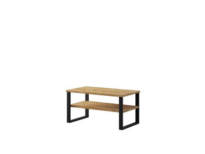 Arte Halle 99 Coffee Table W1100mm H500mm D600mm - Oak Wotan, Vintage Style With Modern Flair - image 1