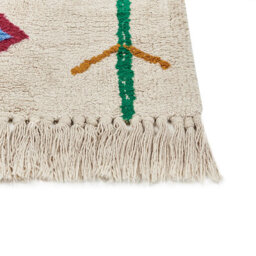 Wyld And Coco Geometric Area Rug Beige And Black, Tufted Cotton With Polyester Backing, 160 X 230 Cm - thumbnail 5