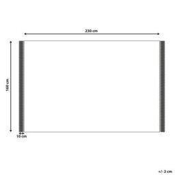 Wyld And Coco Geometric Area Rug Beige And Black, Tufted Cotton With Polyester Backing, 160 X 230 Cm - thumbnail 3